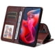 thumbnail image 2 of Funda Billetera para Motorola Moto G04 con Porta Tarjetas y Soporte Ajustable Marrón, 2 of 4