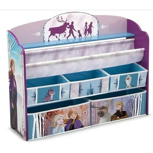 Organizador De Libros Y Juguetes Deluxe Infantil Frozen Ii Disney - 5 Contenedores Delta Children