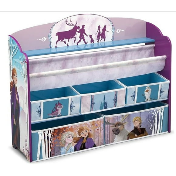 Organizador de libros y juguetes Deluxe infantil Frozen II Disney - 5 contenedores Delta Children