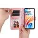 thumbnail image 5 of Funda tipo cartera FOXDOCK para OPPO A79 5G , diseño girasol en relieve, cuero PU, cierre magnético, soporte y tarjetero, 5 of 5