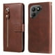 thumbnail image 4 of Funda con Cremallera para Tecno Pova 7, Carcasa Cartera de Cuero PU con Soporte y Tarjetero, 4 of 5