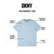 thumbnail image 2 of Camiseta DKNY Clásica de Algodón Suave con Cuello Redondo en Azul, 2 of 7