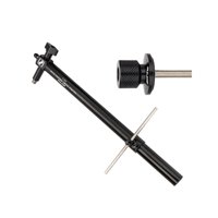 Magideal - Percha De Cambio De Bicicleta, Herramienta De Ajuste Horizontal De Altura, Herramienta De Alineación, Medidor De Alineación Para Bicicletas De Montaña Negro