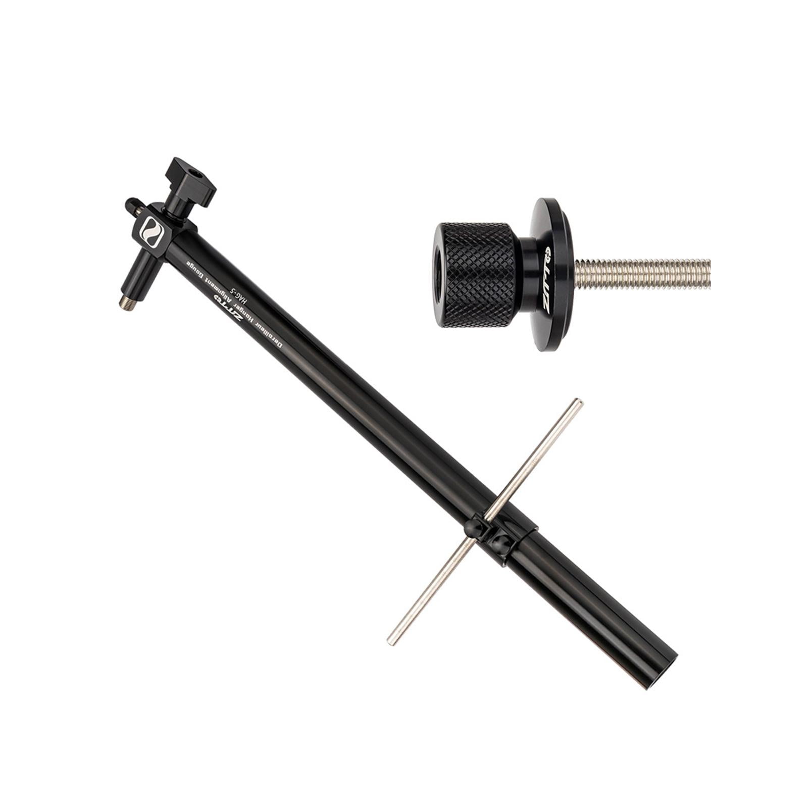 Magideal - Percha De Cambio De Bicicleta, Herramienta De Ajuste Horizontal De Altura, Herramienta De Alineación, Medidor De Alineación Para Bicicletas De Montaña Negro