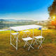 thumbnail image 1 of Mesa de Camping Plegable 120x60 + 4 Sillas, 1 of 8