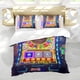 thumbnail image 5 of Piedra, Papel o Tijera Conjunto de sábanas temático, trío de piezas, cómodo y amigable con la piel, diseño único, regalo de decoración para el hogar para familiares, amigos y fans, 90 cm * 190 cm, 5 of 6