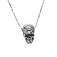 Magideal - Collares De , Collar Con Colgante De Motorista, Joyería Vintage Punk Hip Hop, Collares De Rapero Con Cabeza De Esqueleto, Collar Con Colgante