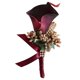 thumbnail image 4 of Lindo Calla Berry Rhinestone Novio Bodas Ramillete Vino Rojo, 4 of 5