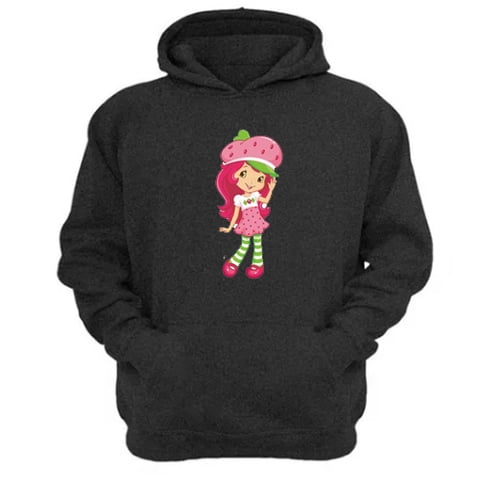 Genérico - Poleron Canguro Frutillita Gris Oscuro Talla S Unisex