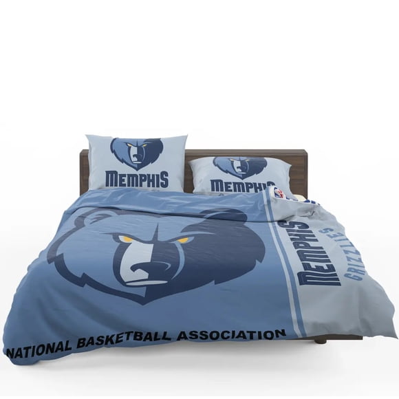 Memphis Grizzlies NBA Basketball Quilt Duvet Cover Set Comforter Cover Bedding3-Piece Bedding Set