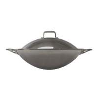Wok Spt Sl-Pa400A De Acero Inoxidable, 42 Cm, Con Tapa, Lista Para Inducción