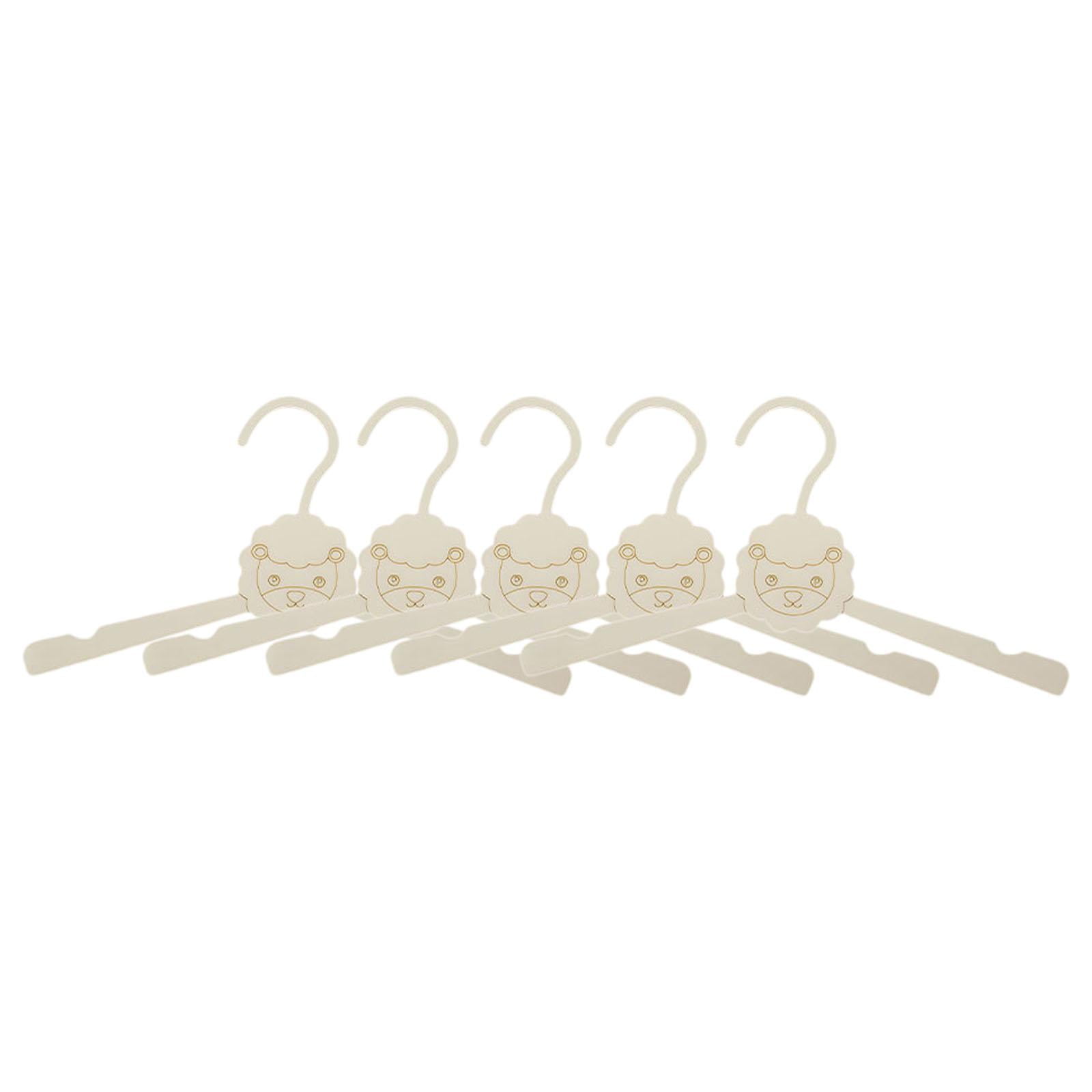 Bothyi - Juego De 5 Perchas Resistentes Para Ropa De Bebé, Ideales Para La Habitación De Los Niños Pequeños. Diseño De León.