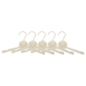 Bothyi - Juego De 5 Perchas Resistentes Para Ropa De Bebé, Ideales Para La Habitación De Los Niños Pequeños. Diseño De León.