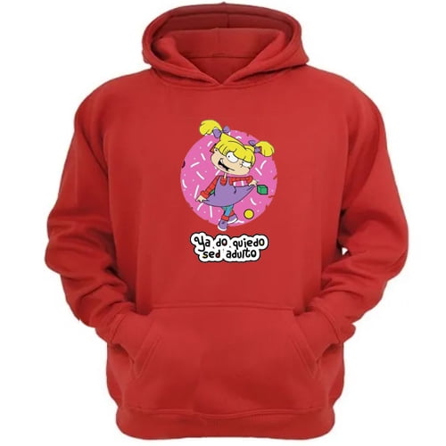 Polerón Canguro Angélica Dibujos Animados Rojo Talla Xl Unisex