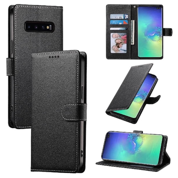 Funda para FOXDOCK Samsung Galaxy S10 Plus– Cuero Premium, 3 ranuras para tarjetas, Protección contra impactos