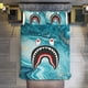 thumbnail image 2 of Blue Marble Bape Shake Camo Comforter Set Soft 3 Pcs Twin Bedding Sets Thicken for All Season, 2 of 5