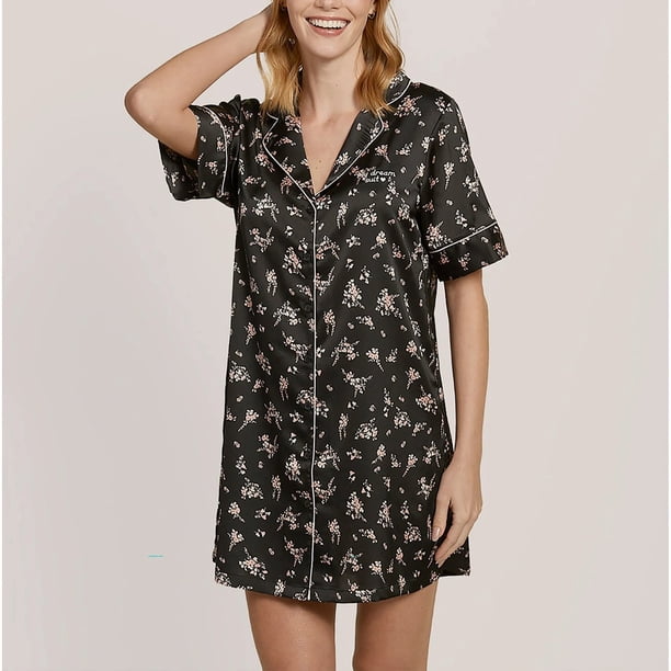 Camisola Satín Mujer con Diseños | Sofisticación Nocturna