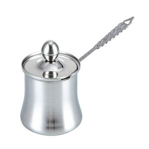 Genérico - Cafetera Para Calentar Salsa, Agarre Cómodo, Mantequilla Árabe Para Cocina, Bar, Cafetería, 280Ml
