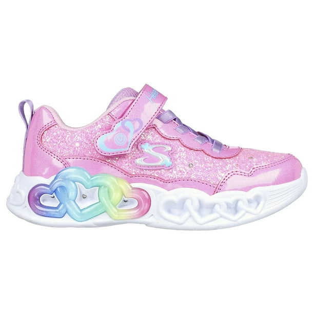 ZAPATILLAS URBANAS SKECHERS INFINITE HEART LIGHTS INFANTIL | 303752L-PKLP - Talla 32