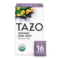 Tea Tazo Organic Earl Grey Black Con Cafeína, 16 Bolsitas De Té
