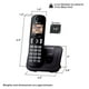thumbnail image 3 of Panasonic Teléfono Inalámbrico KX-TGC200B Negro, 3 of 3