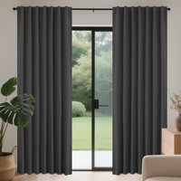 Cortinas Joydeco De 183 Cm, Gris Opaco, Reductoras De Ruido, 2 Paneles