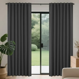 Cortinas Joydeco De 183 Cm, Gris Opaco, Reductoras De Ruido, 2 Paneles