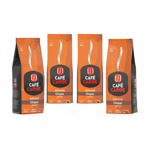 Chiapas Origen México - Pack 4 café en grano 2000g