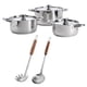 thumbnail image 1 of Set Bateria De Cocina 8 Piezas Acero Inoxidable Coc12, 1 of 3