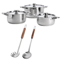 Arthome - Set Bateria De Cocina 8 Piezas Acero Inoxidable Coc12