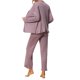 thumbnail image 3 of INSPIRE CHIC Conjunto de Pijama de 3 Piezas para Mujer, Cárdigan de Manga Larga de Rayón Suave, Camiseta y Pantalones para Dormir para Primavera, Otoño, Invierno M Púrpura, 3 of 6
