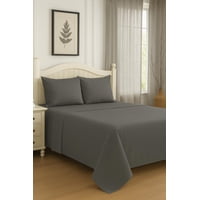 Clems - Juego De Sabanas King Gris Oscuro King