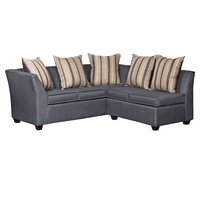 Ruzam Mobel - Seccional Divean 5 Cuerpos Gris Lino