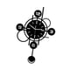 thumbnail image 3 of Reloj De Pared De Péndulo, Regalo Práctico, Decoración Del Hogar Para Aulas, Tiendas, Comedores, Negro, 40 Cm, 3 of 5