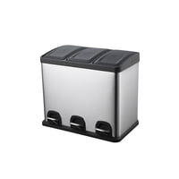 Lorenzini - Basurero Acero Inox Con Pedal 3X15 Lt