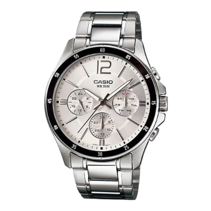 Reloj Analogo Plateado Casio MTP-1374D-7AV | Lider