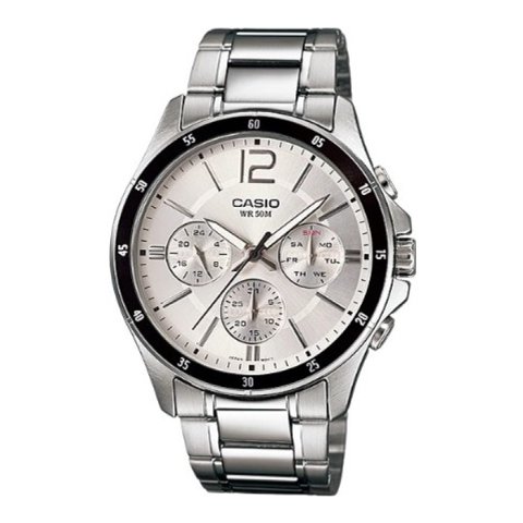 Reloj Analogo Plateado Casio Mtp-1374D-7Av