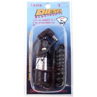 Barjan - Cable De Alimentación Diésel Enrollado De 5 Pies Y 2,1 Mm Con Enchufe De Cigarrillo De 2 A Con Fusib