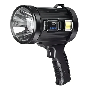 Genérico - Linterna Pistola Recargable Usb Solar Colores Linterna Negro Luz Blanco