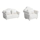thumbnail image 3 of Mini Sofá Blanco 1:12, Sillón, Casa De Mu?ecas, Miniaturas, Muebles, Modelos, Decoraciones, 3 of 3