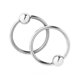 thumbnail image 1 of 1 Pares De Anillo De Aro De Cuentas Cautivas De Labio Tragus De Nariz De Acero Inoxidable Plateado, 1 of 3