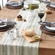 thumbnail image 5 of Tapete de mesa DII Farmhouse con rayas trenzadas, 38 x 185 cm, alcachofa, 5 of 9