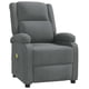thumbnail image 1 of Sillón de masaje VidaXL de tela gris oscuro con masaje de 6 puntos, 1 of 3