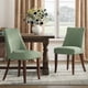 thumbnail image 1 of Sillas de comedor COLAMY juego de 2 color verde estilo mediados del siglo, 1 of 7
