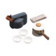 thumbnail image 4 of Juego De Tetera De Cerámica De Viaje, Taza De Té De Porcelana De 3 Tazas Para Oficina, Picnic Al Aire Libre, Color Blanco, 4 of 5
