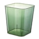 thumbnail image 1 of Contenedor De Basura Multifuncional Visible Decor Square 12L Para Dormitorio, Oficina, Coche, Verde, 1 of 5