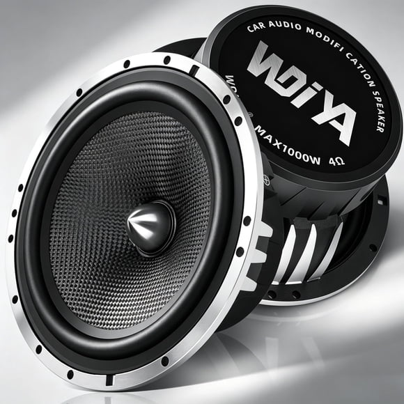 Parlantes WDiYA 17 cm 1000 W fibra de carbono (2 unidades)