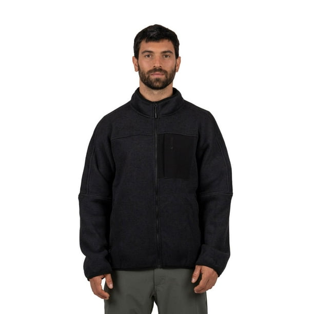 Polar Hombre Tejido Full Zip Middle 84 Lhotse negro S