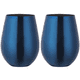 thumbnail image 1 of Xiao Hua Copa de Vino de Acero Inoxidable Macizo de Alta Calidad, Juego de 2, Copa sin Asa, ideal para Banquetes para Exteriores, Azul, 500ml, 1 of 4