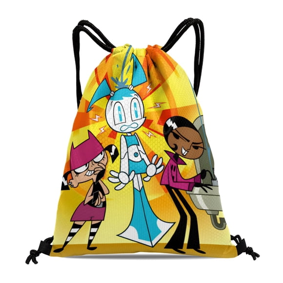 Mi Vida como Robot Adolescente Mochila de Cuerdas para Deportes y Gimnasio, Bolsa de Cuerdas Resistente al Agua, Bolsa Cinch, 30×40cm
